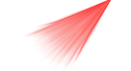 Red Laser Beam on White Background | Abstract Technology Effect for Presentation, Design Element, and Futuristic Concepts