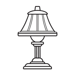 vector illustration of a lamp