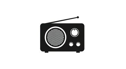 Fototapeta premium Vintage radio illustration