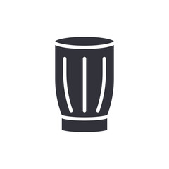 Stylized Goblet Illustration Of Grayish Hue With Simple Geometric Line Detailing