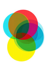 Abstract Colorful Overlapping Circles