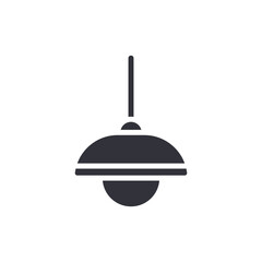 Minimalist Hanging Lamp Graphic Design Element With Simple Style And Clean Lines Illustration