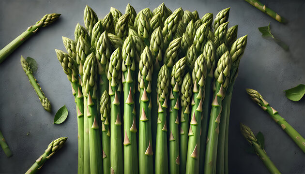 Asparagus Spears – Green Fresh Vegetable Screensaver Background