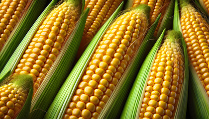 Sweetcorn Cobs – Yellow Fresh Vegetable Screensaver Background