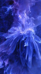 Abstract Deep Space Nebula Displaying Vibrant Colors