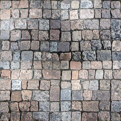 Obraz premium Cobblestone pavement texture (2)