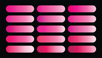 Obraz premium Hot Pink Metallic Gradient Set