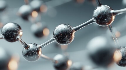 Conceptual visualization of a molecular structure for scientific innovation