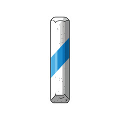 Vector Cigar With Blue Stripe Design