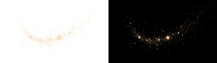 Glowing PNG file featuring glitter dust, starlight and magical sparkle combined with sparkling particles and festive glow. © Ihor Nemynushchyi