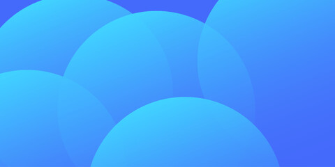 Abstract blue circles glass background. Vector illustration