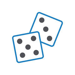 Dice Vector icon which can easily modify or edit
