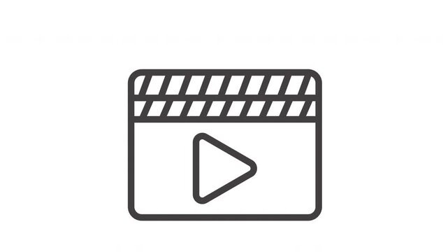 Animated Production Movie Clapper 