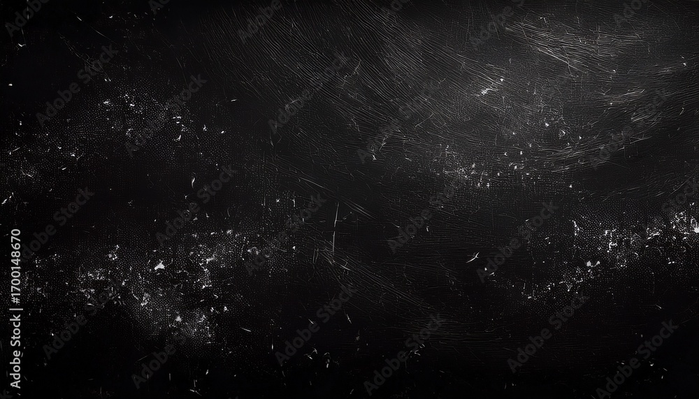 Wall mural grunge style scratched black background with tiny white dust flecks adding an old look