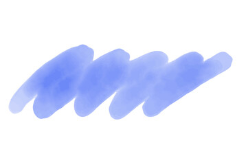 Blue watercolor brush stroke