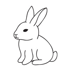 vector illustration of a rabbit
