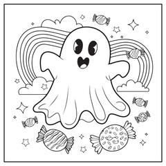 Adorable Creepy Monsters Coloring Pages