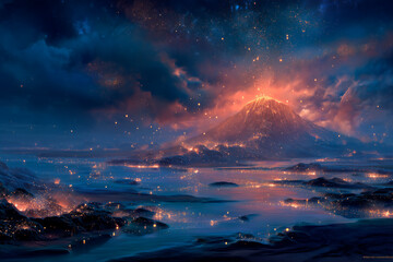 Fototapeta premium The Burning Heart of Gaia