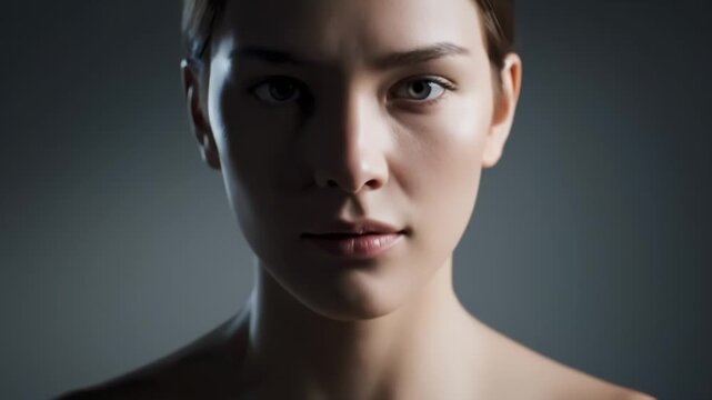 Cool toned smirk transitions to sincere look