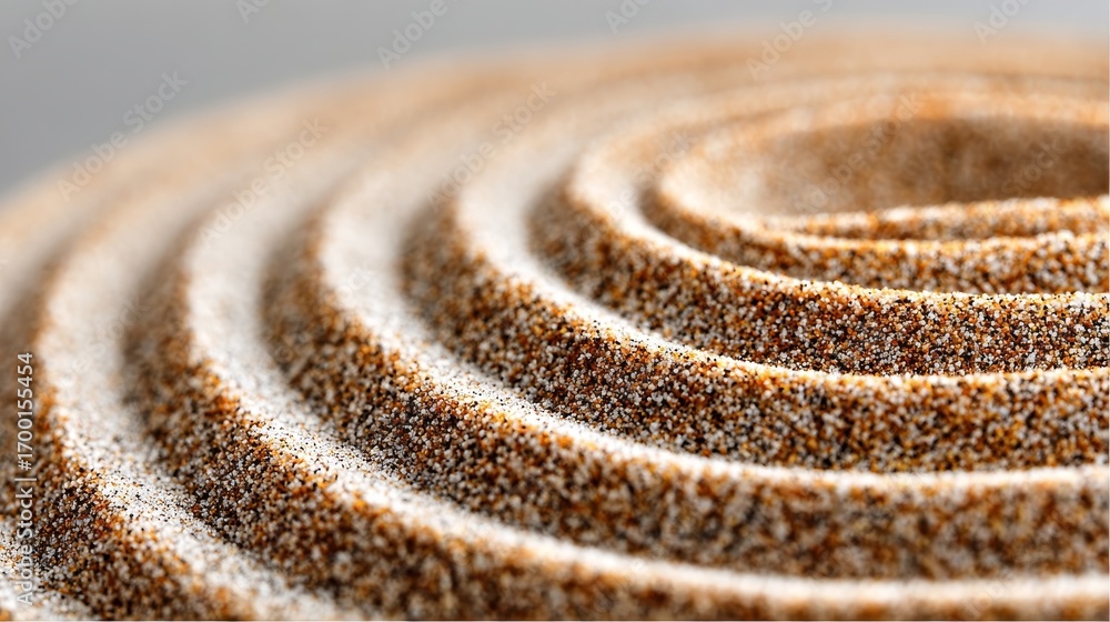 Aufkleber macro sand ripples in the desert create a peaceful background texture with earthy tones and patterns