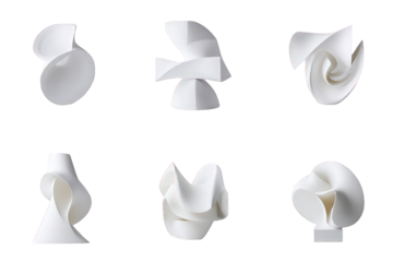 Abstract White Paper Forms