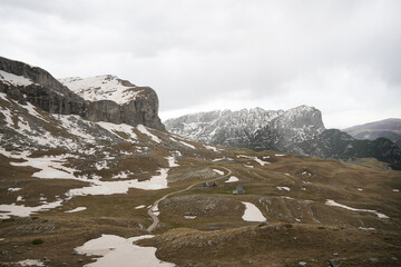 Scenic View of Treeless Alpine Landscape