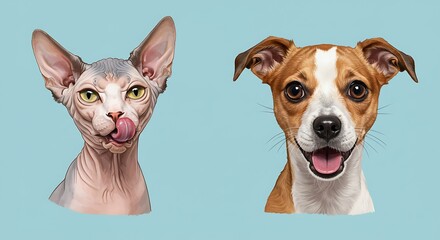 Unexpected Friends: A Portrait of Canine & Feline Charm