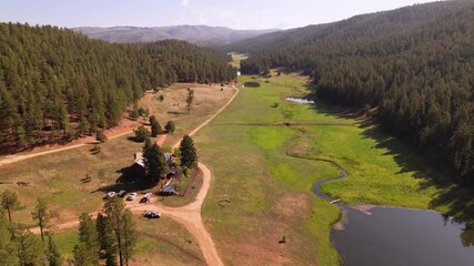Santa Fe Carson National forest aerial drone nature outdoor landscape wilderness