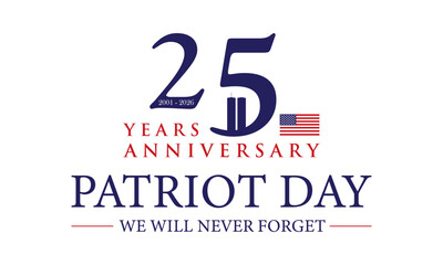 Obraz premium Patriot Day 2026 USA, 25 Years