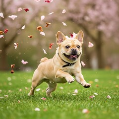 Joyful Leap: A Springtime Frenzy