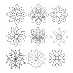 set of mandala