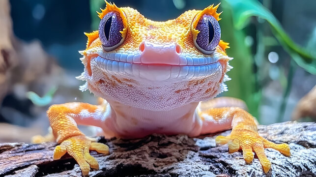 chameleon on a branch