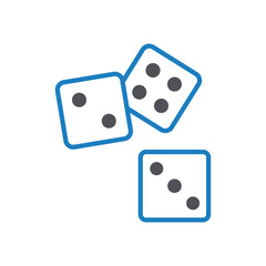 Dice Cube Vector icon which can easily modify or edit