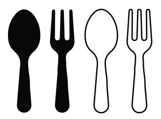 fork and spoon