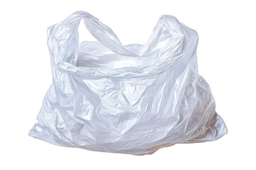 Empty White Plastic Shopping Bag