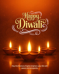 Happy Diwali social media post