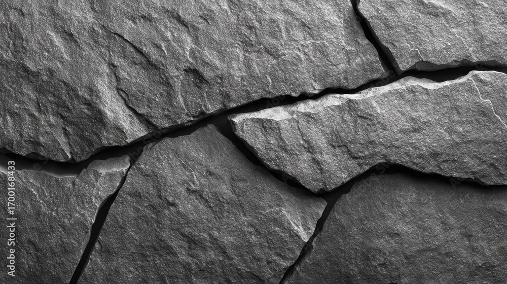 Poster captivating abstract composition of dark rock textures showcasing intricate natural patterns and cra