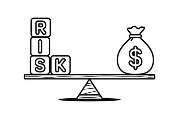 Balancing risk and reward on a seesaw