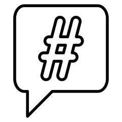 hashtag icon
