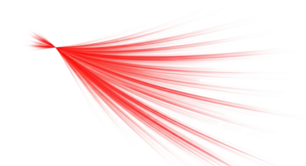 Abstract Red Light Streaks on White Background | Conceptual Visualization for Energy, Speed, and Technology Marketing