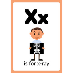 Alphabet X Worksheet for kids