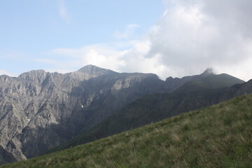 Fototapeta premium mountain landscape with clouds