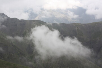 fog in the mountains