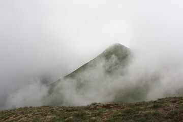 fog in the mountains