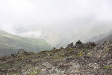fog in the mountains