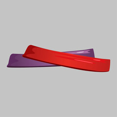 Colorful elastic resistance loop bands for fitness, strength training, and physical therapy