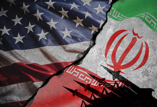 Conceptual image of war between Israel, Iran and its proxies - Powered by Adobe