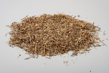 angle view herb BaiHuaSheSheCao or Hedyotidis Herba or Spreading Hedyotis Herb