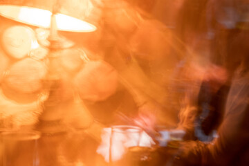 オレンジ色の靄