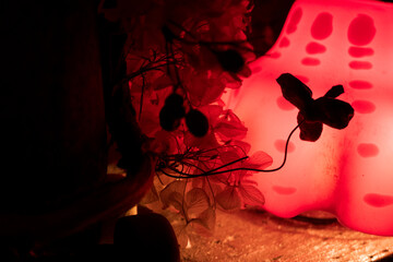 花のシルエット